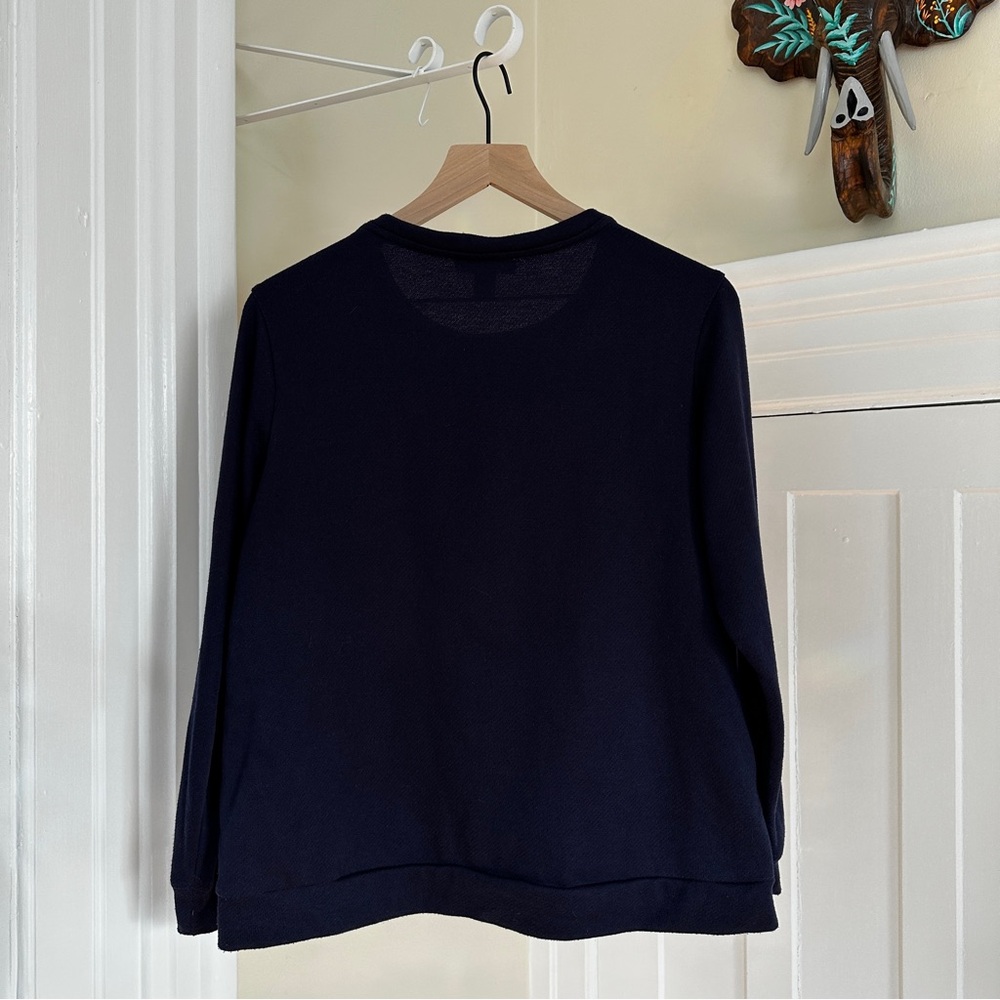 Coldwater Creek Lace Front Sweater - Picture 2 of 4